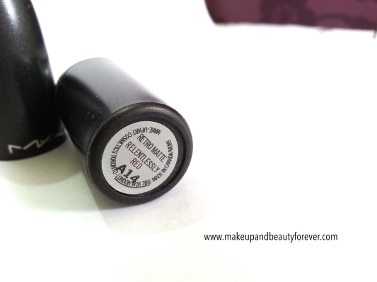 MAC Relentlessly Red Retro Matte Lipstick Review, Swatches, LOTD