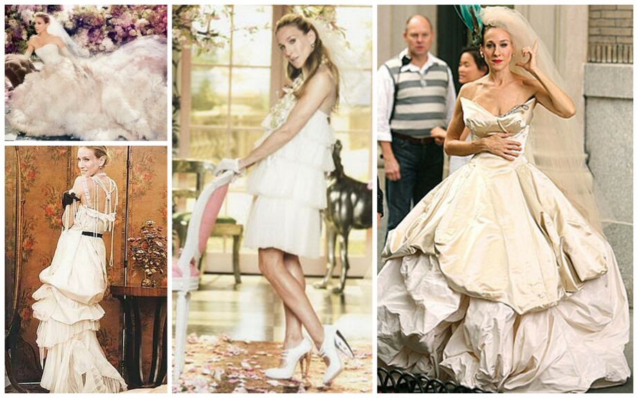 See Carrie Bradshaw's Vivienne Westwood Wedding Dress - DuJour